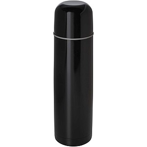 Sullivan 750 ml RCS certified recycled stainless steel vacuum insulated flask, solid black
