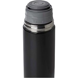 Sullivan 750 ml RCS certified recycled stainless steel vacuum insulated flask, solid black