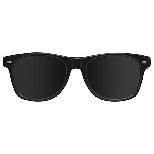 Sun glasses "nerd look", black
