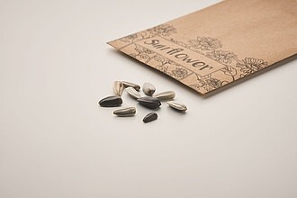 Sunflower seeds in envelope