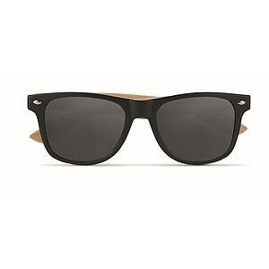 Sunglasses with bamboo arms, black