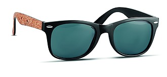 Sunglasses with cork arms