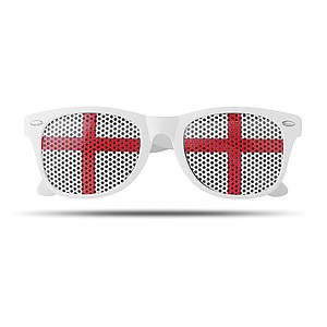 Sunglasses with flag lenses