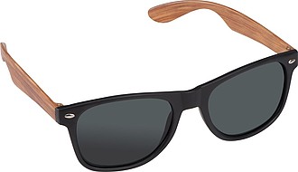 Sunglasses with wooden-look temples