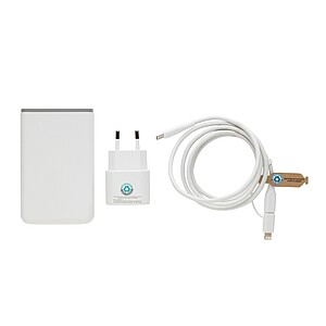 Surge RCS recyled PET 20W type C 3 pcs charging set, black