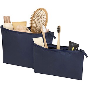 Swift GRS recycled toiletry bag set, navy