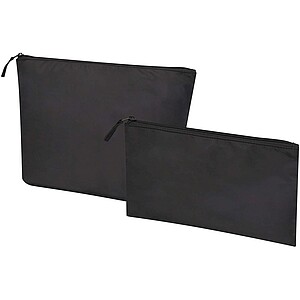 Swift GRS recycled toiletry bag set, solid black