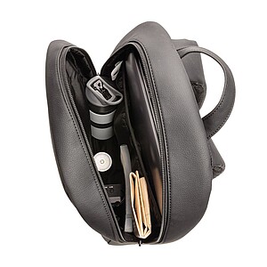 Swiss Peak deluxe vegan leather laptop backpack PVC free