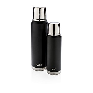 Swiss Peak Elite 1L copper vacuum flask, black