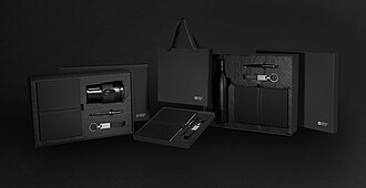 Swiss Peak RCS certified business gift set, black