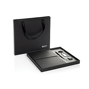 Swiss Peak RCS certified business gift set, black