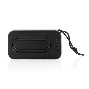 Swiss Peak RCS recycled aluminium 10W bass speaker, grey