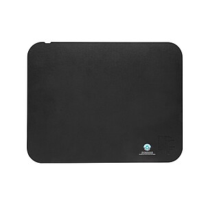 Swiss peak RCS recycled PU 15W 3 in 1 charging mousepad, black
