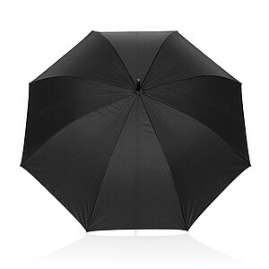 Swiss Peak Vero Aware™ RPET 25” umbrella w luxe handle, black