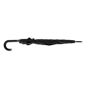Swiss Peak Vero Aware™ RPET 25” umbrella w luxe handle, black