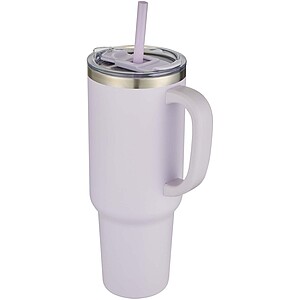 Sydney 1200 ml double wall RCS certified copper vacuum insulated tumbler with straw, lilac