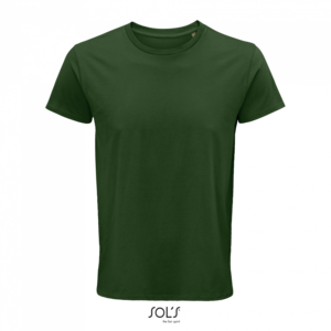 T-shirt SOLS CRUSADER MEN - ROUND-NECK FITTED JERSEY T-SHIRT, bottle green, L