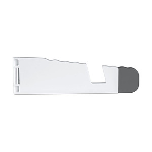 Tablet and smartphone holder, white