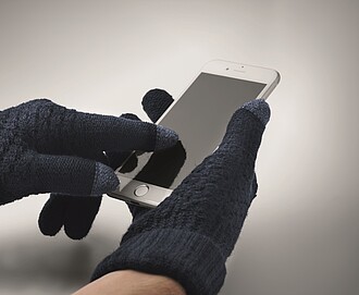 Tactile gloves for smartphone