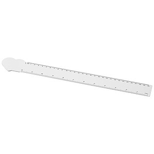 Tait 30cm heart-shaped recycled plastic ruler