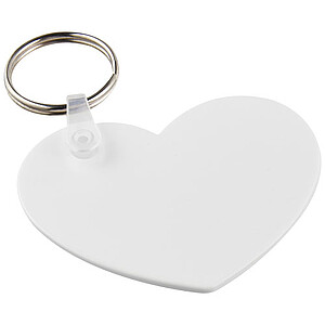 Tait heart-shaped recycled keychain