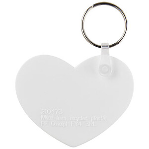 Tait heart-shaped recycled keychain