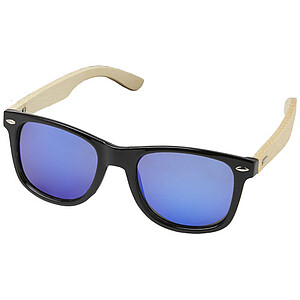 Taiyo rPET/bamboo mirrored polarized sunglasses in gift box
