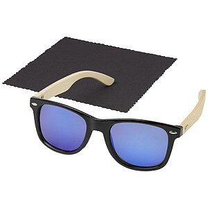 Taiyo rPET/bamboo mirrored polarized sunglasses in gift box