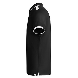 Tamil short sleeve kids sports polo, black, size 4