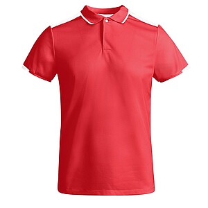 Tamil short sleeve kids sports polo, red, size 12