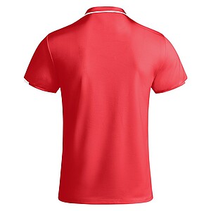 Tamil short sleeve kids sports polo, red, size 4