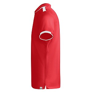 Tamil short sleeve kids sports polo, red, size 4