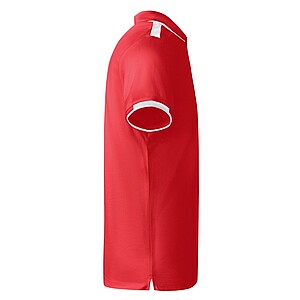 Tamil short sleeve kids sports polo, red, size 4