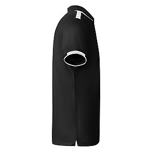 Tamil short sleeve mens sports polo, black, size 3XL