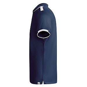 Tamil short sleeve mens sports polo, navy blue, size S