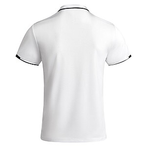 Tamil short sleeve mens sports polo, white, size S