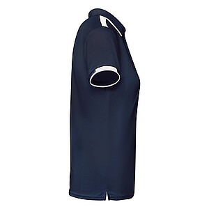 Tamil short sleeve womens sports polo, navy blue, size 2XL