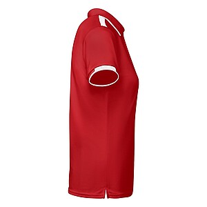 Tamil short sleeve womens sports polo, red, size XL