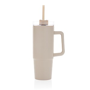 Tana RCS plastic tumbler with handle 900ml, beige
