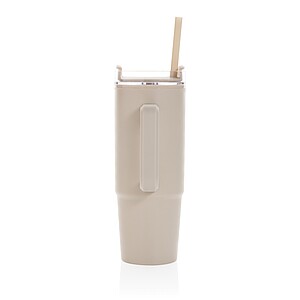 Tana RCS plastic tumbler with handle 900ml, beige