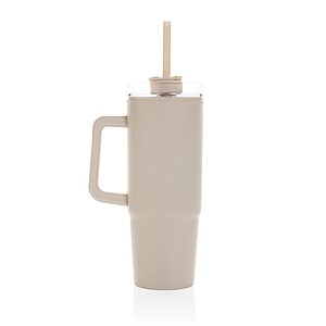 Tana RCS plastic tumbler with handle 900ml, beige