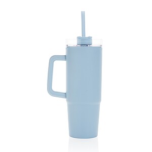 Tana RCS plastic tumbler with handle 900ml, light blue