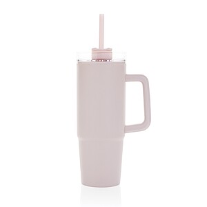 Tana RCS plastic tumbler with handle 900ml, pink