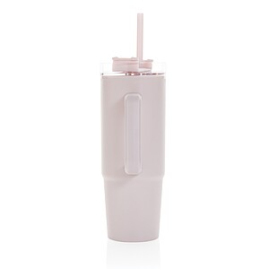Tana RCS plastic tumbler with handle 900ml, pink