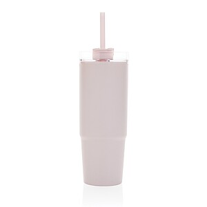 Tana RCS plastic tumbler with handle 900ml, pink
