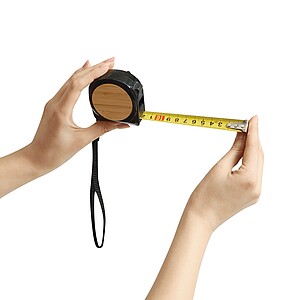 Tape measure, black, brown