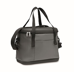 Tarpaulin cooler bag 40L, stone grey