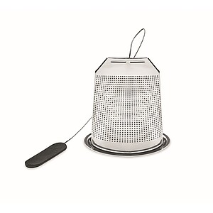 Tea infuser in stainless steel, black