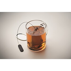 Tea infuser in stainless steel, black