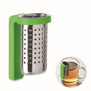 Tea infuser with hook, lime